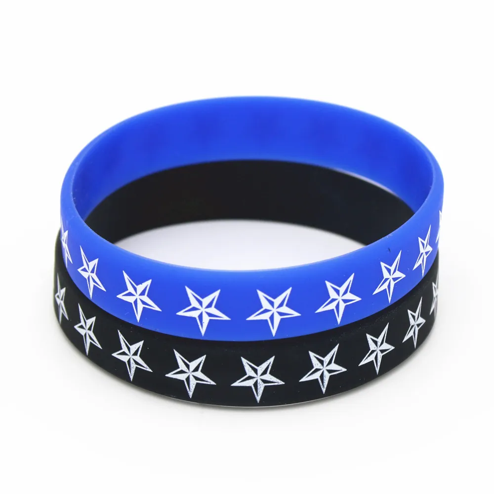 1PC New Girl Boy Bracelets Black Blue Five Stars Silicone Wristband Rubber Elastic Belt Bracelet& Bangles Gifts Jewelry SH124
1PC New Girl Boy Bracelets Black Blue Five Stars Silicone Wristband Rubber Elastic Belt Bracelet& Bangles Gifts Jewelry SH124