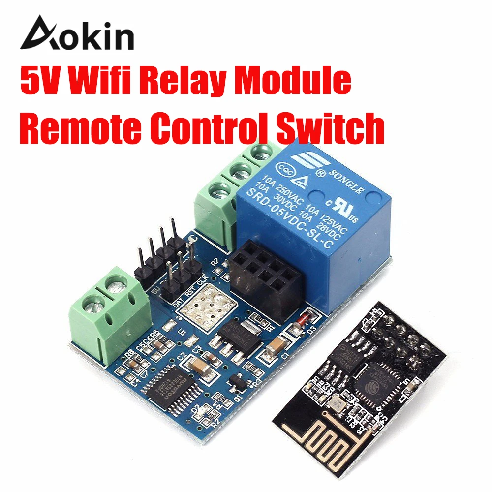 ESP8266 5V ESP01 Wifi Relay Module Remote Control Switch Phone APP For Smart Home IOT Transmission Distance 400m
ESP8266 5V ESP01 Wifi Relay Module Remote Control Switch Phone APP For Smart Home IOT Transmission Distance 400m