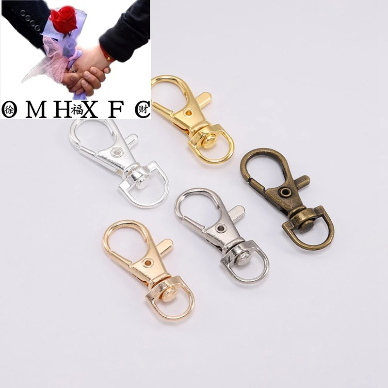 OMH Wholesale10pcs/lot Gold Silver Split Key Ring Swivel Lobster Clasp Connector For Bag Belt Dog Chains DIY Jewelry Making AC85
OMH Wholesale10pcs/lot Gold Silver Split Key Ring Swivel Lobster Clasp Connector For Bag Belt Dog Chains DIY Jewelry Making AC85