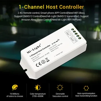 SYS-T1 DC24V 2.4G RF 1-Channel Host LED Controller phone wifi DMX Alexa Control Work with Mi-Light SYS series LED Lamp Lights
SYS-T1 DC24V 2.4G RF 1-Channel Host LED Controller phone wifi DMX Alexa Control Work with Mi-Light SYS series LED Lamp Lights