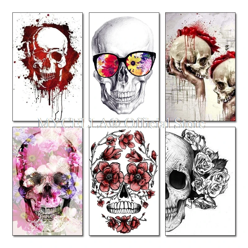 5D diy Diamond Painting Cross Stitch Flower Handmade Gift Diamond Embroidery Skull Floral Full Square Wall Art Mosaic Decor
5D diy Diamond Painting Cross Stitch Flower Handmade Gift Diamond Embroidery Skull Floral Full Square Wall Art Mosaic Decor