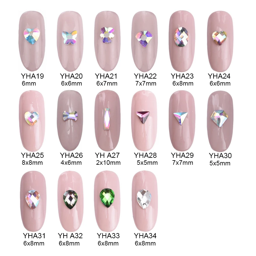 10pcs flat nail rhinestones AB color glitter 3d nail decoration manicure strass nail art jewelry 50 styles supplies
10pcs flat nail rhinestones AB color glitter 3d nail decoration manicure strass nail art jewelry 50 styles supplies