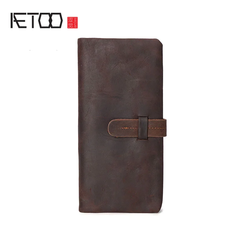 AETOO Men's leather wallet multi-card bit retro purse first layer of leather wallet bag Vintage wallet
AETOO Men's leather wallet multi-card bit retro purse first layer of leather wallet bag Vintage wallet