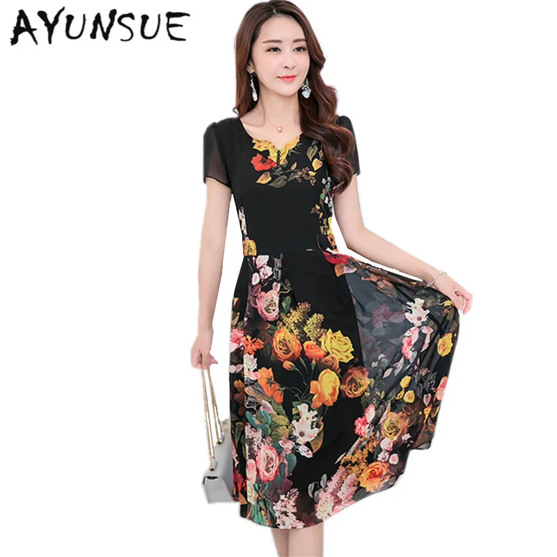 AYUNSUE Black Long Beach Dress Plus Size Women Clothing Summer Floral Chiffon Dress Chiffon Vestido Slim elegant Party Dresses
AYUNSUE Black Long Beach Dress Plus Size Women Clothing Summer Floral Chiffon Dress Chiffon Vestido Slim elegant Party Dresses