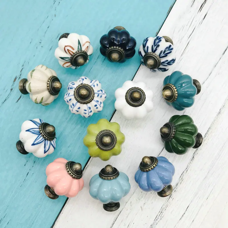 1pc Wardrobe Various Color Ceramic Hardware Ancient Style Ceramic Knobs Garden Euro-Style Retro Porcelain Drawer Door Pull Knobs
1pc Wardrobe Various Color Ceramic Hardware Ancient Style Ceramic Knobs Garden Euro-Style Retro Porcelain Drawer Door Pull Knobs