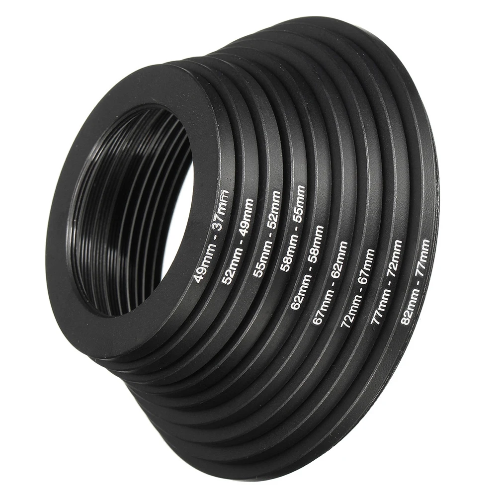 18Pcs 37 - 82m Lens Filter Loop Aluminum alloy material Step Up Down Camera Lens Filter Loop Adapter Set 1.46 - 3.23in Adapter
18Pcs 37 - 82m Lens Filter Loop Aluminum alloy material Step Up Down Camera Lens Filter Loop Adapter Set 1.46 - 3.23in Adapter