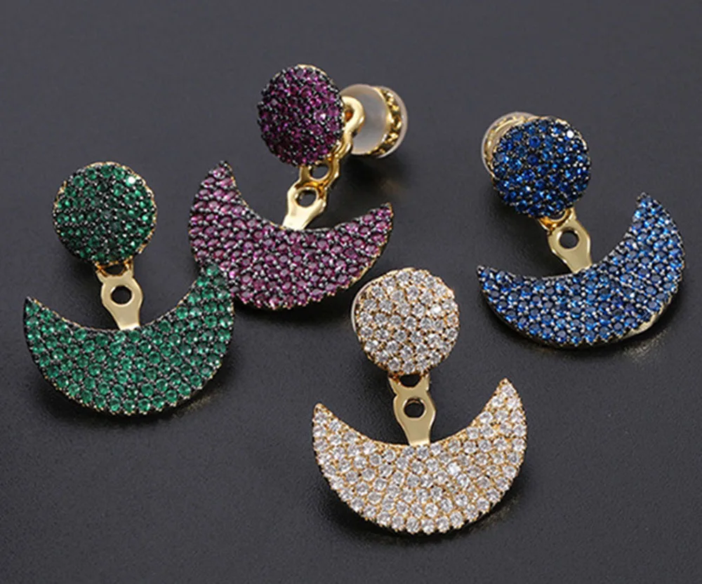 Fashion half moon rhinestone stud earrings for women 2019 red blue green white kupe kolczyki brincos
Fashion half moon rhinestone stud earrings for women 2019 red blue green white kupe kolczyki brincos