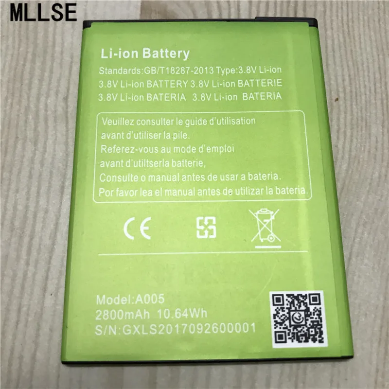 MLLSE 2800mAh M13 Battery for Gooweel M13/M13 Pro 3G 5.0inch SERIES A005 mobile phone Li-on Batteries
MLLSE 2800mAh M13 Battery for Gooweel M13/M13 Pro 3G 5.0inch SERIES A005 mobile phone Li-on Batteries