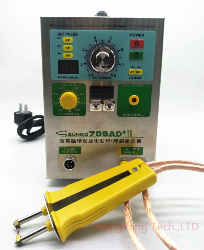 SUNKKO 709AD+ 4 IN 1 Welding machine fixed pulse welding constant temperature soldering Triggered induction spot welding HB-71B
SUNKKO 709AD+ 4 IN 1 Welding machine fixed pulse welding constant temperature soldering Triggered induction spot welding HB-71B