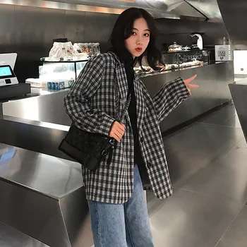 U-SWEAR 2020 New Arrival Women Fashion Vintage Plaid Blazer Single Breasted Full Sleeve Soft Female Jacket Streetwear Suit Coat
U-SWEAR 2020 New Arrival Women Fashion Vintage Plaid Blazer Single Breasted Full Sleeve Soft Female Jacket Streetwear Suit Coat