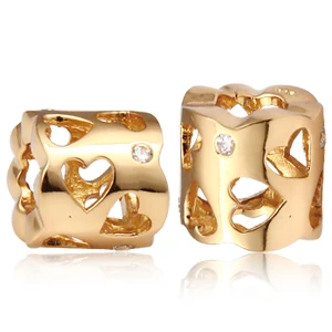 European Beads diy craft silver 925 charms gold plating with white cubic zirconia Fit Pandora bracelet Fashion Women jewelry
European Beads diy craft silver 925 charms gold plating with white cubic zirconia Fit Pandora bracelet Fashion Women jewelry