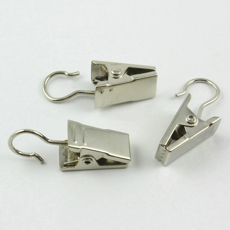 New 10pcs/set Curtain Clip Hook 100% Metal Stainless Steel Window Shower Curtain Buckle Curtain Accessories Curtain Hook
New 10pcs/set Curtain Clip Hook 100% Metal Stainless Steel Window Shower Curtain Buckle Curtain Accessories Curtain Hook