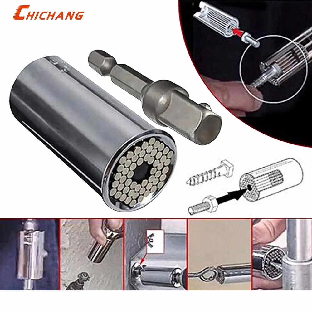 Universal Torque Wrench Head Set Socket Sleeve 7-19mm Power Drill Ratchet Bushing Spanner Key Magic Multi Hand Tools
Universal Torque Wrench Head Set Socket Sleeve 7-19mm Power Drill Ratchet Bushing Spanner Key Magic Multi Hand Tools