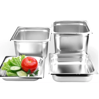 Kitchen Accessories 6pcs/lot Soup Pot 1/3" STAINLESS STEEL STEAM TABLE FOOD PAN COMMERCIAL BIG GN Pans WITH PAN LID
Kitchen Accessories 6pcs/lot Soup Pot 1/3" STAINLESS STEEL STEAM TABLE FOOD PAN COMMERCIAL BIG GN Pans WITH PAN LID