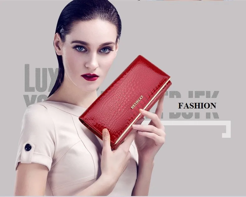 Women Wallets Brand Design High Quality Leather Wallet Female Hasp Fashion Dollar Price Alligator Long Women Wallets And Purses2