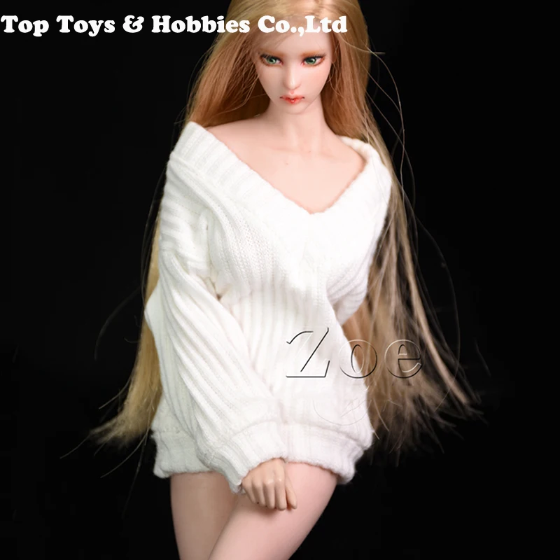 1/6 Scale Accessory 1/6 Scale White Long Sleeve Lazy style Loose Sweater Model with sock For 12'' girl TBLeague Seamless Body
1/6 Scale Accessory 1/6 Scale White Long Sleeve Lazy style Loose Sweater Model with sock For 12'' girl TBLeague Seamless Body