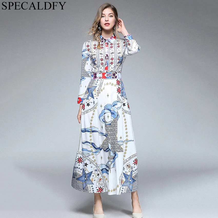 Autumn Dress Designer Runway Dresses Women Elegant Print Maxi Dress Long Party Dresses High Quality Women Fashion 2018 Vestidos
Autumn Dress Designer Runway Dresses Women Elegant Print Maxi Dress Long Party Dresses High Quality Women Fashion 2018 Vestidos