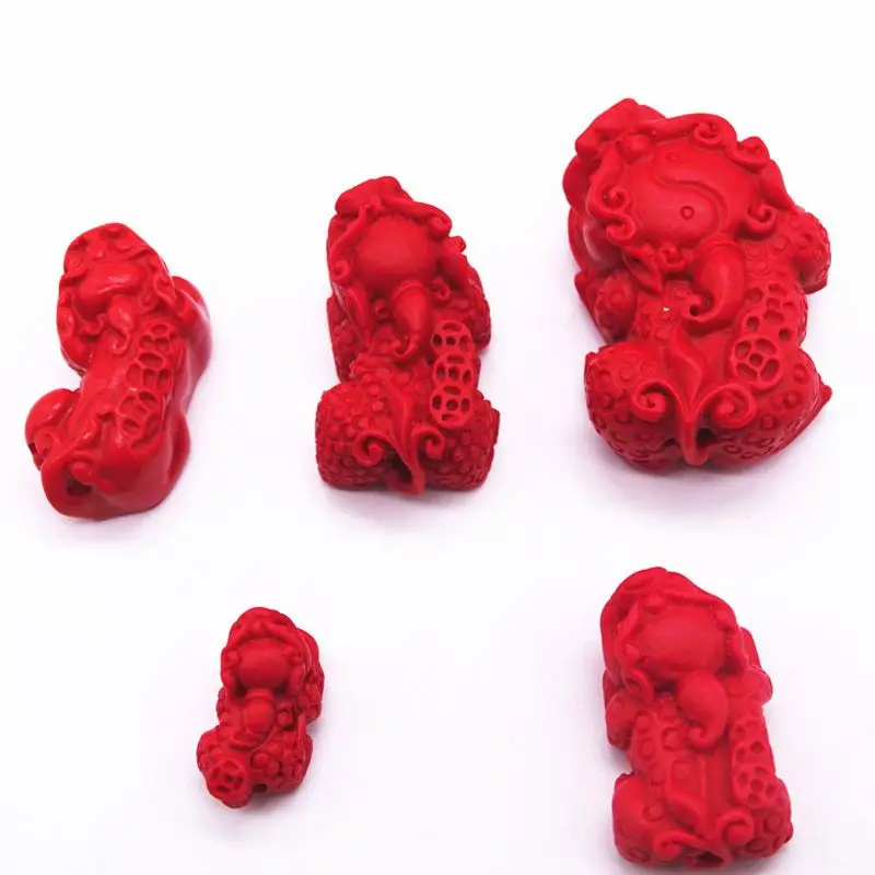 ANGELADY 1PC Natural Cinnabar Handmade Pixiu Charm Beads Lucky Amulet Pendant DIY Jewelry Making Findings
ANGELADY 1PC Natural Cinnabar Handmade Pixiu Charm Beads Lucky Amulet Pendant DIY Jewelry Making Findings