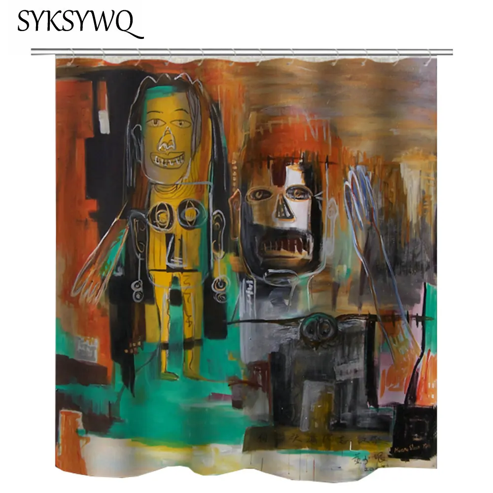 Children Shower Curtain Graffiti Art Bathroom Curtain Children's Painting Bath Curtain Waterproof Fabric Cortina De Bano Robot
Children Shower Curtain Graffiti Art Bathroom Curtain Children's Painting Bath Curtain Waterproof Fabric Cortina De Bano Robot
