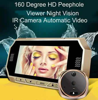 4.3 Inch Smart Door Viewer HD Digtial Peephole Camera LED Night Vision Motion Detect 160 Wide Angle View Music Doorbell
4.3 Inch Smart Door Viewer HD Digtial Peephole Camera LED Night Vision Motion Detect 160 Wide Angle View Music Doorbell