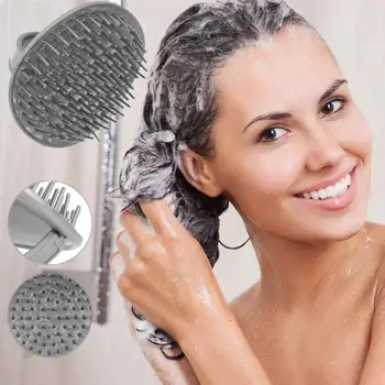 Shower Hair Shampoo Brush Comb Silicone Massage Scalp Anti-skid Hairbrush Massage Comb Bath and Scalp Massager Head Care
Shower Hair Shampoo Brush Comb Silicone Massage Scalp Anti-skid Hairbrush Massage Comb Bath and Scalp Massager Head Care
