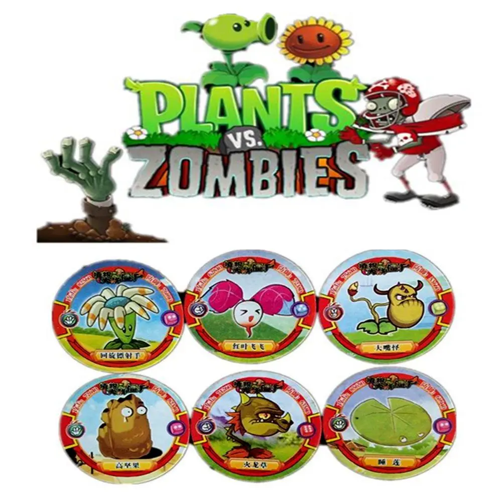 48 pcs/lot Plants vs Zombies Collection Cards Shaped Pea Shooter Sunflower Action Figure Round Paper Trading Card Kid Gift Toy
48 pcs/lot Plants vs Zombies Collection Cards Shaped Pea Shooter Sunflower Action Figure Round Paper Trading Card Kid Gift Toy