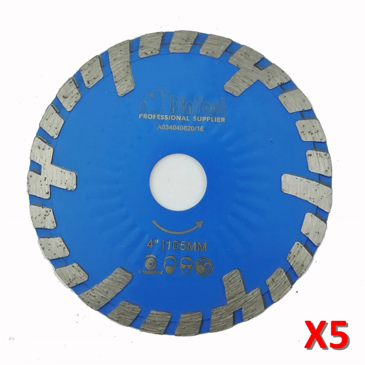 5pcs 105mm Hot pressed Diamond turbo Blade with Slant protection teeth 4" Diamond wet or dry cutting disc concrete brick
5pcs 105mm Hot pressed Diamond turbo Blade with Slant protection teeth 4" Diamond wet or dry cutting disc concrete brick