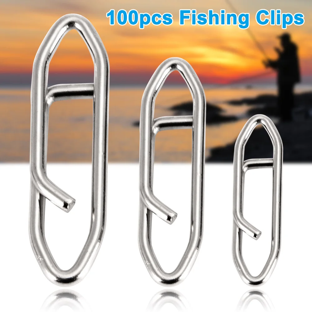 2019 Newly 100 Pcs Fishing Snap Stainless Steel Fishing Clip Interlock Fish Tackle
2019 Newly 100 Pcs Fishing Snap Stainless Steel Fishing Clip Interlock Fish Tackle