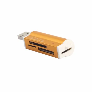 4 In 1 Multi Memory USB Card Reader Flash Drive High-speed USB2.0 For TF Micro SD MMC SDHC M2 New 
4 In 1 Multi Memory USB Card Reader Flash Drive High-speed USB2.0 For TF Micro SD MMC SDHC M2 New