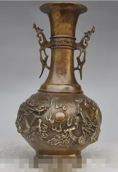 Free shipping S00502 10"Marked Chinese Dynasty Bronze brass dragon beast Bottle Pot Vase Jar Statue
Free shipping S00502 10"Marked Chinese Dynasty Bronze brass dragon beast Bottle Pot Vase Jar Statue