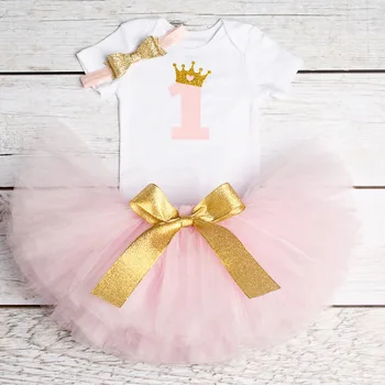 Baby First Birthday Outfits Mini Tutu 1 Year Party Toddler Christening Gown Baby Kids Dress For Girls Infant Boutique Clothing
Baby First Birthday Outfits Mini Tutu 1 Year Party Toddler Christening Gown Baby Kids Dress For Girls Infant Boutique Clothing