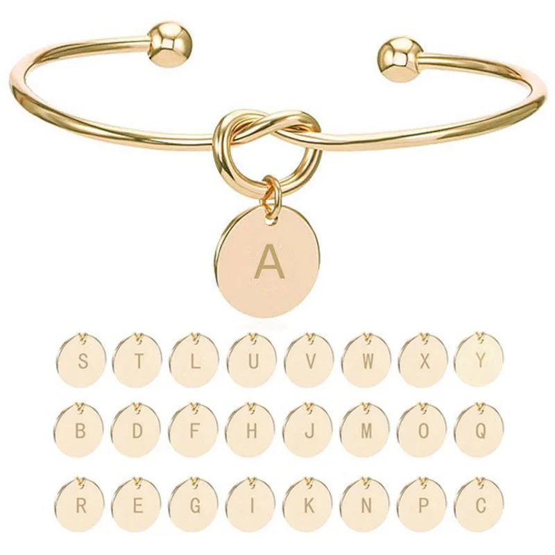 1 Pcs Women Bracelet Bangle 26 Letters Jewelry Charm Knot Decoration Fashion Gift TT@88
1 Pcs Women Bracelet Bangle 26 Letters Jewelry Charm Knot Decoration Fashion Gift TT@88