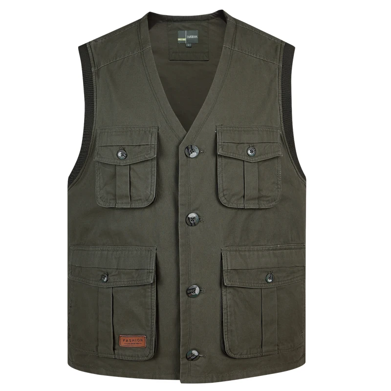 Male Vest For Men Multi Pocket Summer Thin Army Green Male Casual Classic Solid Cotton Waistcoat Sleeveless Jacket Many Pockets
Male Vest For Men Multi Pocket Summer Thin Army Green Male Casual Classic Solid Cotton Waistcoat Sleeveless Jacket Many Pockets