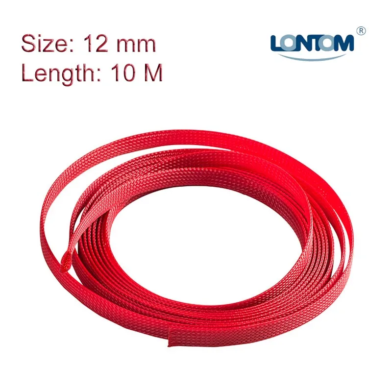 12mm 10M Red PET Braided Expandable Sleeving Computer Cable Sleeve High Density Sheathing
12mm 10M Red PET Braided Expandable Sleeving Computer Cable Sleeve High Density Sheathing