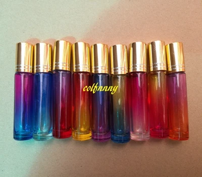 10pcs/lot Free shipping 10ML Gradient color roll on Glass bottles Empty Essential oils Steel Roller THICK bottles containers
10pcs/lot Free shipping 10ML Gradient color roll on Glass bottles Empty Essential oils Steel Roller THICK bottles containers