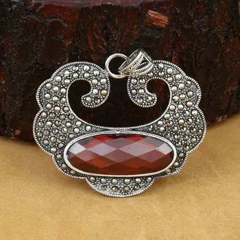 FNJ Luxurious Lucky Lock Pendant 925 Silver MARCASITE White Red Stone Pure S925 Thai Silver Pendants Women for Jewelry Making
FNJ Luxurious Lucky Lock Pendant 925 Silver MARCASITE White Red Stone Pure S925 Thai Silver Pendants Women for Jewelry Making