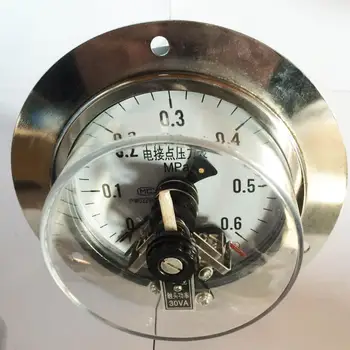 YXC-100ZT 0-0.6Mpa magnetic assist axial electric contact pressure gauge electric contact meter
YXC-100ZT 0-0.6Mpa magnetic assist axial electric contact pressure gauge electric contact meter