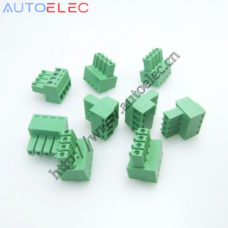10Sets 3.5mm Pitch PCB Pluggable Terminal Blocks plug and socket pcb connector 2/3/4/5/6/7/8/9/10Poles right angle bend pin
10Sets 3.5mm Pitch PCB Pluggable Terminal Blocks plug and socket pcb connector 2/3/4/5/6/7/8/9/10Poles right angle bend pin