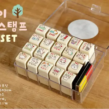 20 Pcs Stamps+1pcs Ink Pad DIY Cute Cartoon Cat Wooden Seal Stamp for Diary Photo Album Scrapbooking Decoration
20 Pcs Stamps+1pcs Ink Pad DIY Cute Cartoon Cat Wooden Seal Stamp for Diary Photo Album Scrapbooking Decoration