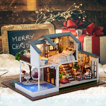 DIY Cottage Hand-assembled Wooden Doll House Innovative Birthday Gift - London Holiday for children gift
DIY Cottage Hand-assembled Wooden Doll House Innovative Birthday Gift - London Holiday for children gift