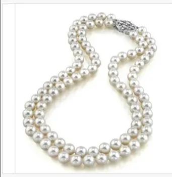 doublerands8-9MM south sea white pearl necklace 18inch 19inch 
doublerands8-9MM south sea white pearl necklace 18inch 19inch