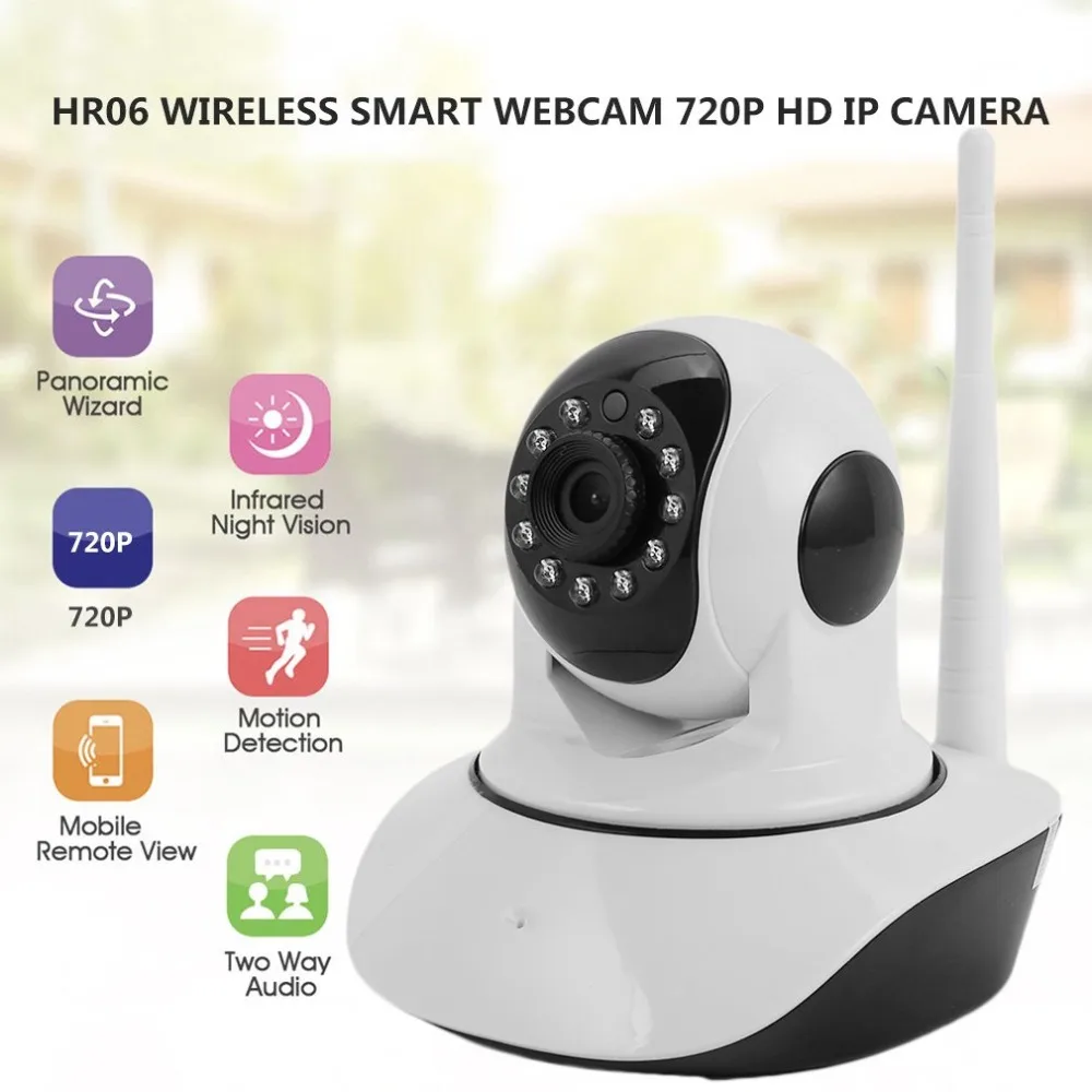 HR06 Wireless Smart Webcam 720P HD IP Camera IR Cut Night Security WiFi Dome Monitor 3.6mm Lens Home Audio Recorder EU Plug
HR06 Wireless Smart Webcam 720P HD IP Camera IR Cut Night Security WiFi Dome Monitor 3.6mm Lens Home Audio Recorder EU Plug