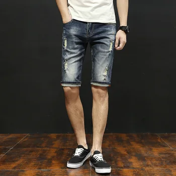 Top quality 2020 Fashion Spring summer Casual Ripped hole cowboy men's denim shorts male straight leg stretch short trousers
Top quality 2020 Fashion Spring summer Casual Ripped hole cowboy men's denim shorts male straight leg stretch short trousers