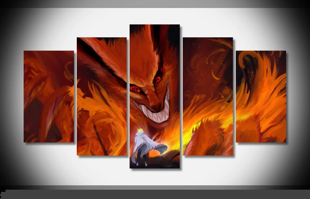 Artistic originality Indoor Decor 20x35cmx2,20x45cmx2,20x55cm kyuubi Naruto print poster canvas in 5 pieces
Artistic originality Indoor Decor 20x35cmx2,20x45cmx2,20x55cm kyuubi Naruto print poster canvas in 5 pieces