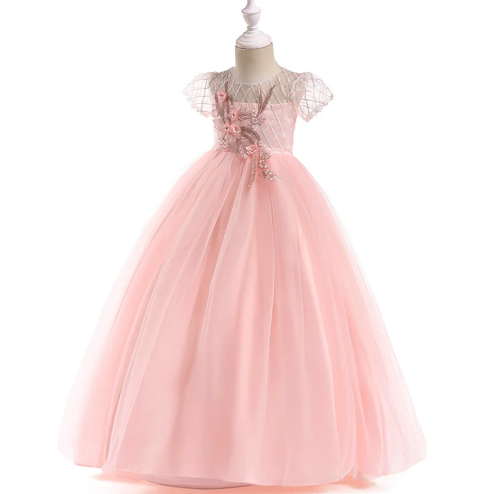 Short Sleeve Flower Girl Dresses for Weddings 2019 Pink Sheer Neck Lace Ball Gown Little Girls First Communion Pageant Gowns
Short Sleeve Flower Girl Dresses for Weddings 2019 Pink Sheer Neck Lace Ball Gown Little Girls First Communion Pageant Gowns