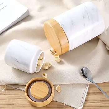 Nordic Marble Ceramic Seal Storage Jar with Lid Kitchen Miscellaneous Grains Tank Multifunction Tea Sugar Nut Storage Can
Nordic Marble Ceramic Seal Storage Jar with Lid Kitchen Miscellaneous Grains Tank Multifunction Tea Sugar Nut Storage Can