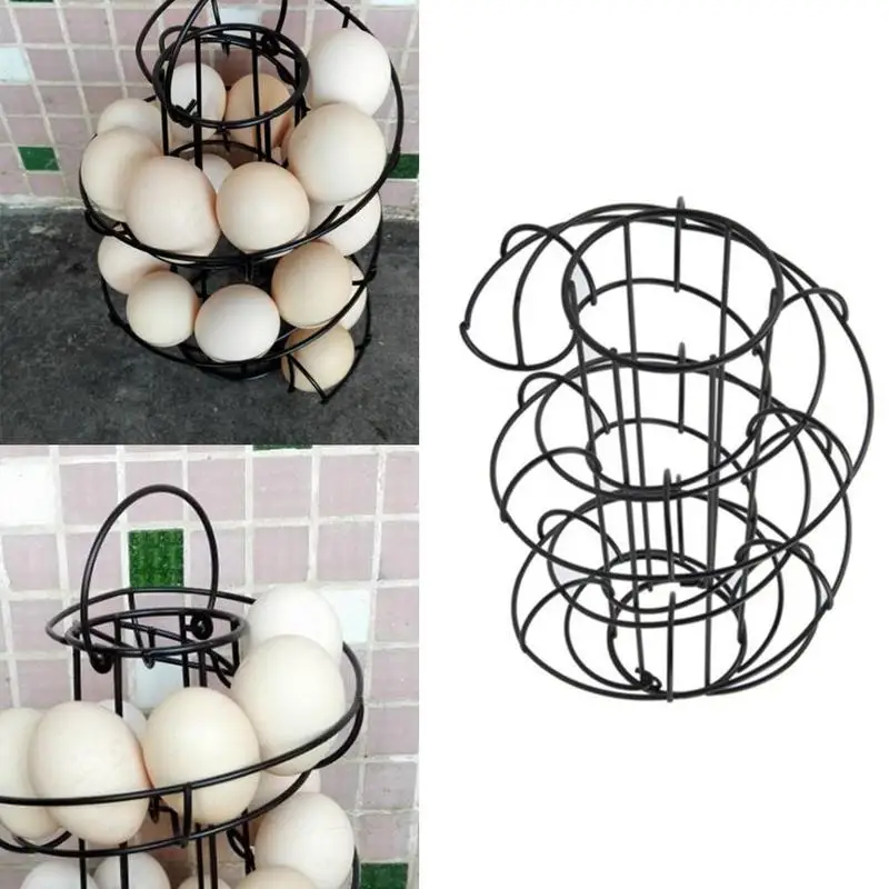 1PCS Egg Skelter Deluxe Modern Spiraling Dispenser Rack Basket Storage Iron Art Practical Multi-functional Rack Storage
1PCS Egg Skelter Deluxe Modern Spiraling Dispenser Rack Basket Storage Iron Art Practical Multi-functional Rack Storage