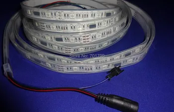 

4m DC12V 30leds/m and 10pcs TM1809 ic/meter(30pixels) led digital strip;IP68;waterproof in silicon tube