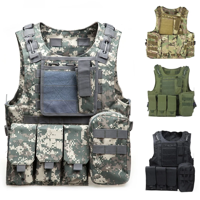 Camouflage Military Army Tactical Amphibious Vest Men Molle Plate Carry Hunting Airsoft Safety Body Armor CS Game Sport Vest
Camouflage Military Army Tactical Amphibious Vest Men Molle Plate Carry Hunting Airsoft Safety Body Armor CS Game Sport Vest