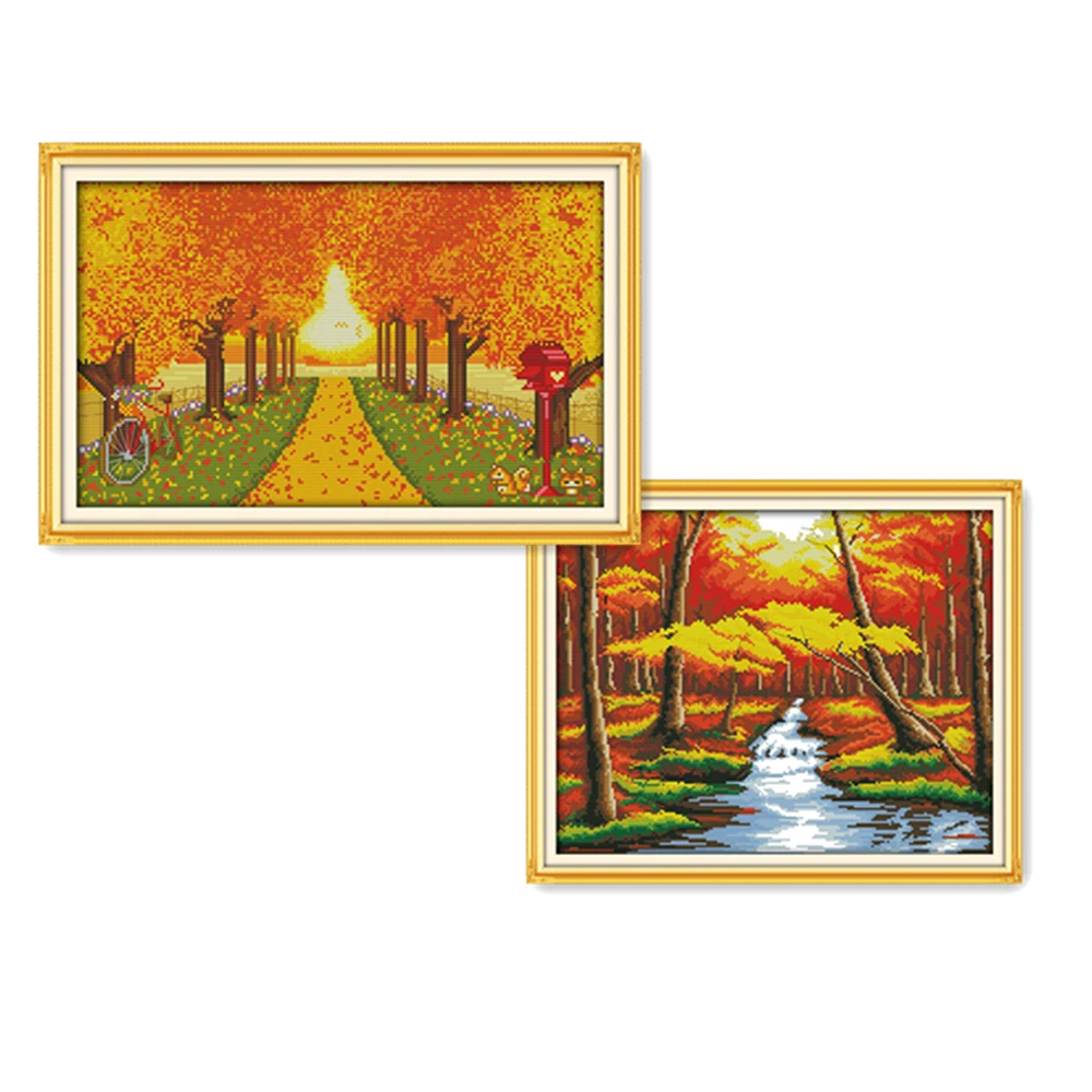 Everlasting love Autumn scenery Chinese cross stitch kits Ecological cotton stamped printed 11CT DIY New Christmas decorations
Everlasting love Autumn scenery Chinese cross stitch kits Ecological cotton stamped printed 11CT DIY New Christmas decorations